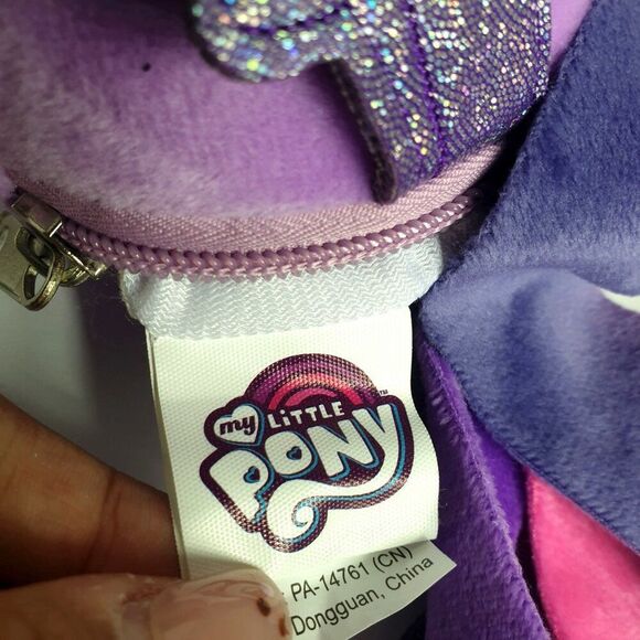 My Little Pony Twilight Sparkle Plush 7" Backpack Purse Clip On Wings Horn NEW - Picture 9 of 10
